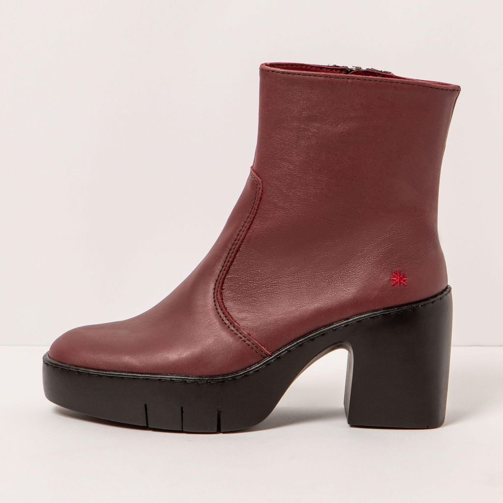 Art Schnürstiefel mit hohem Absatz Damen 1656 NAPPA BURDEOS/SOFIA Farbe Rot
