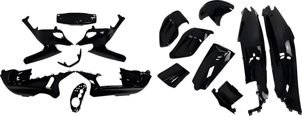 Habillage complet scooter DMP pour Gilera Runner coloris noir métal