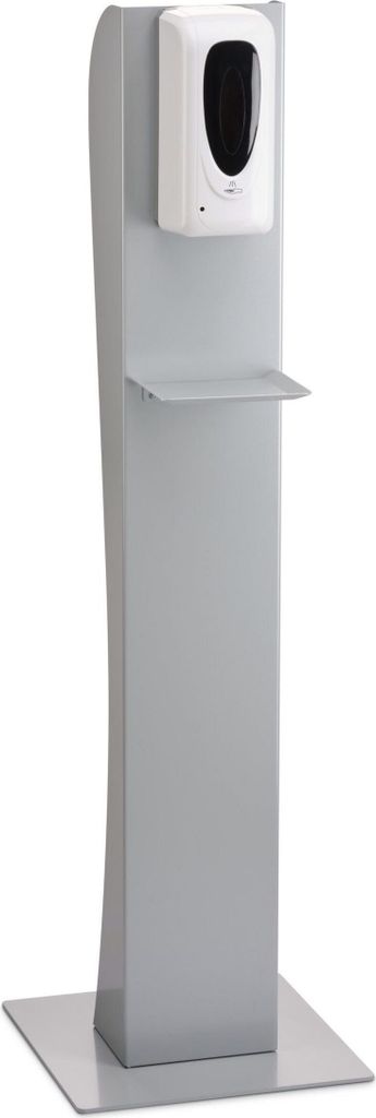 JOKA international Desinfektionsmittelspender »Desinfektions Standtower/Ständer in silber inkl. Desinfektionsspender mit Sensortechnik, kontaktlo...