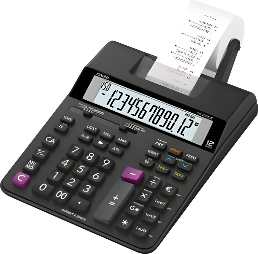 CASIO HR-200RCE Tischrechner druckend schwarz