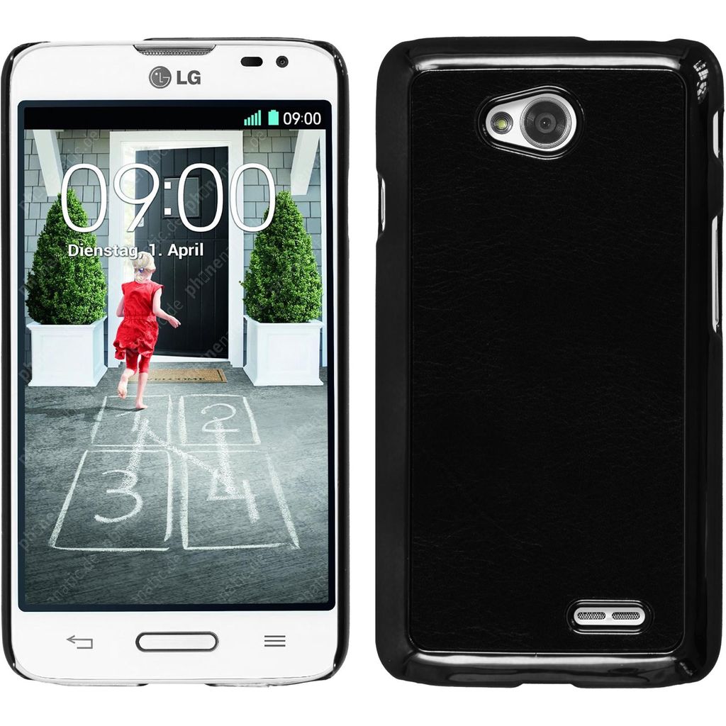 PhoneNatic Case kompatibel mit LG L70 - Hülle schwarz Produktbild 