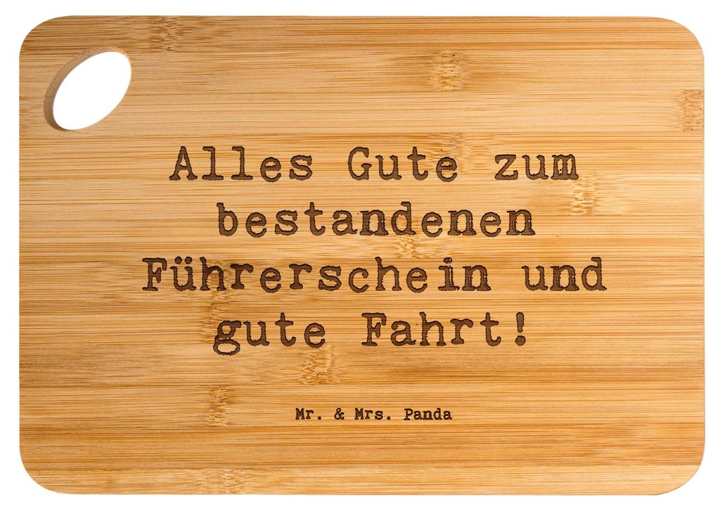 Mr. & Mrs. Panda Brett Spruch Erste Erfahrungen im Straßenverkehr - Transparent - Geschenk, Frühstücksbrett, brotzeitbrettchen, selbstbewusster ...