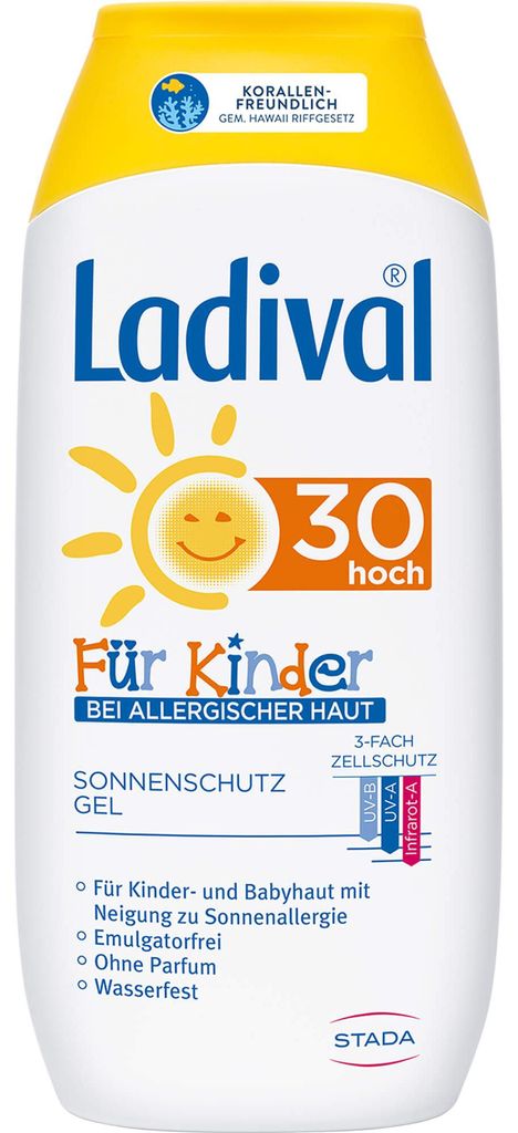 Ladival für Kinder bei allergischer Haut LSF 30 Sonnenschutz-Gel, 200 ml Gel