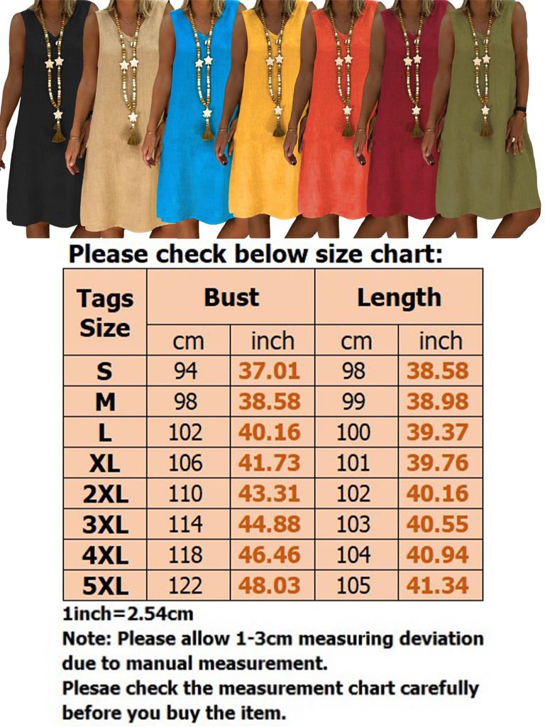 Damen Sommerkleid Lang - V-Ausschnitt Mit 3/4 Ärmeln In A-Linie