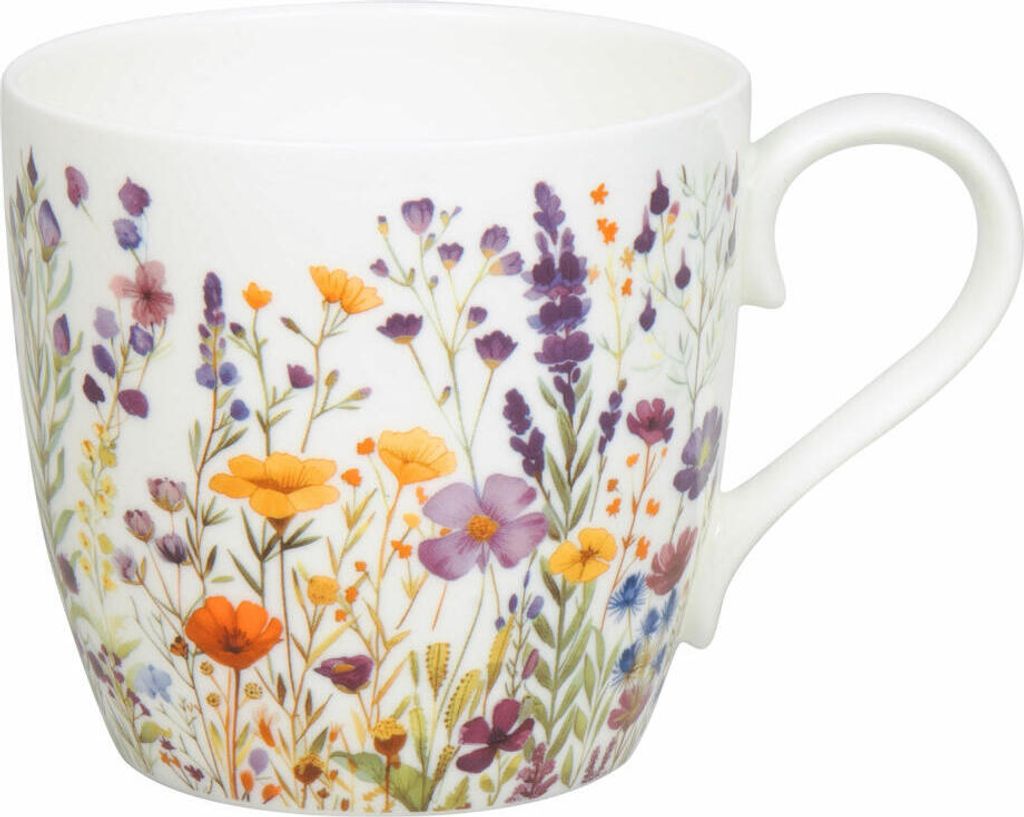 Könitz Becher Blumenwiese, Tasse, Bone China, Bunt, 425 ml, Produktbild 