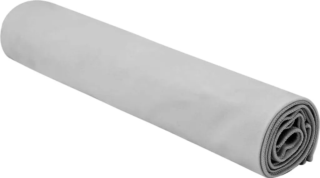 Offerta Set 2 Teli Sportivi vidaXL 140x70 cm Grigio Microfibra Morbida