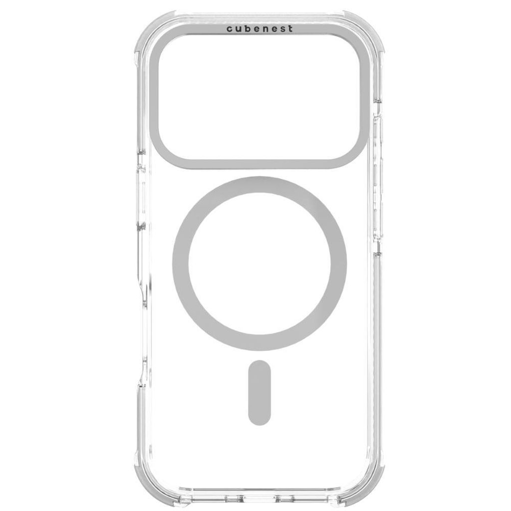 Cubenest Schutzhülle für iPhone 17 Pro Max MagPro Strong Guard weiß - Magsafe Kompatibel