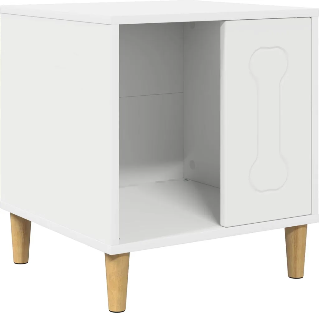 Cuccia Cani Interno SYFAX Bianca Legno 44x42x49cm | Offerta Speciale