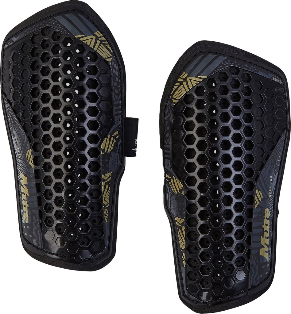 Mitre - "Pro" Schienbeinschutz Set für Herren CS1951 (M) (Schwarz/Gold)