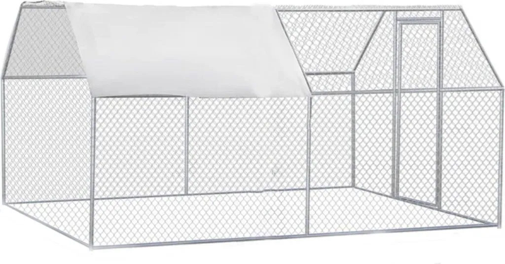 Parc extérieur pour animaux 290x198 cm - Enclos poules et lapins DeLuxus