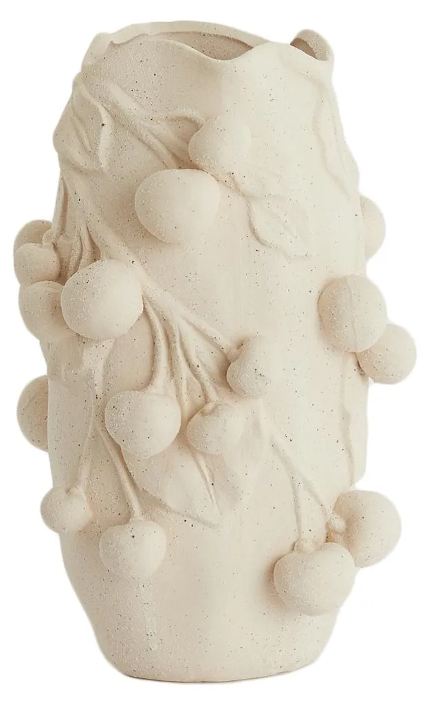 Vase CHERRY Light & Living en céramique mate crème - Format 30x28x45 cm