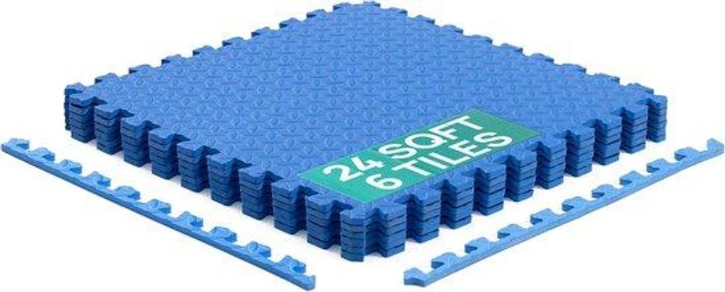 Famanu Puzzlematten mit Rand für die Heimfitness 2 bis 11 m²