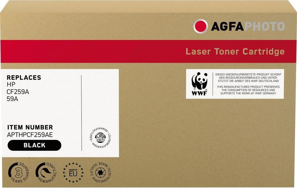 AgfaPhoto Toner APTHPCF259AE wie HP CF259A 59A schwarz