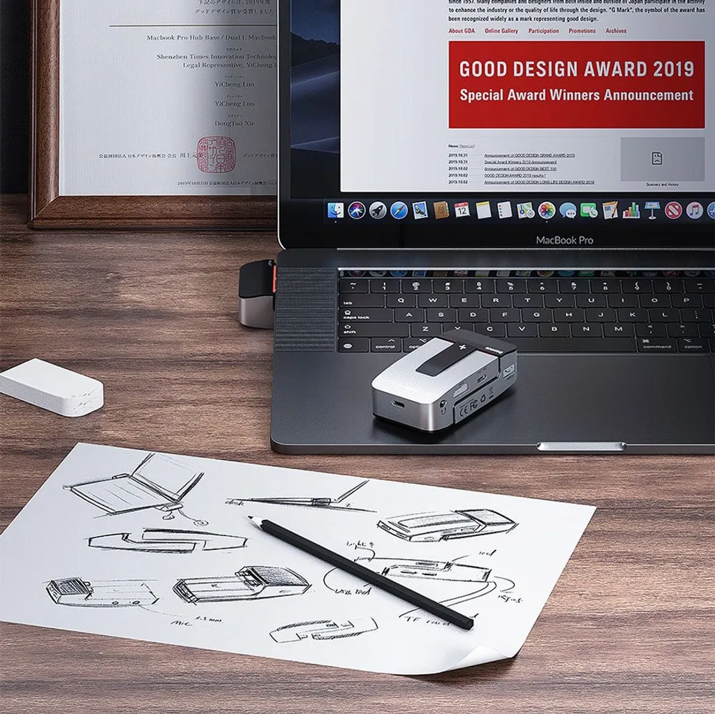 Hub USB Multifonction Adaptateur MacBook Pro Type C 6 en 1