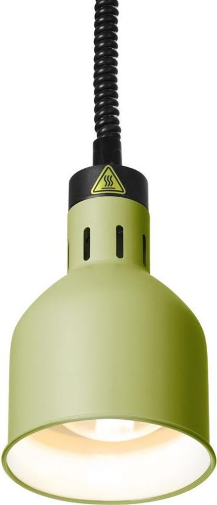 Höhenverstellbare Wärmelampe, zylinderförmig, Grün, 230V/250W, 175x(H)250mm