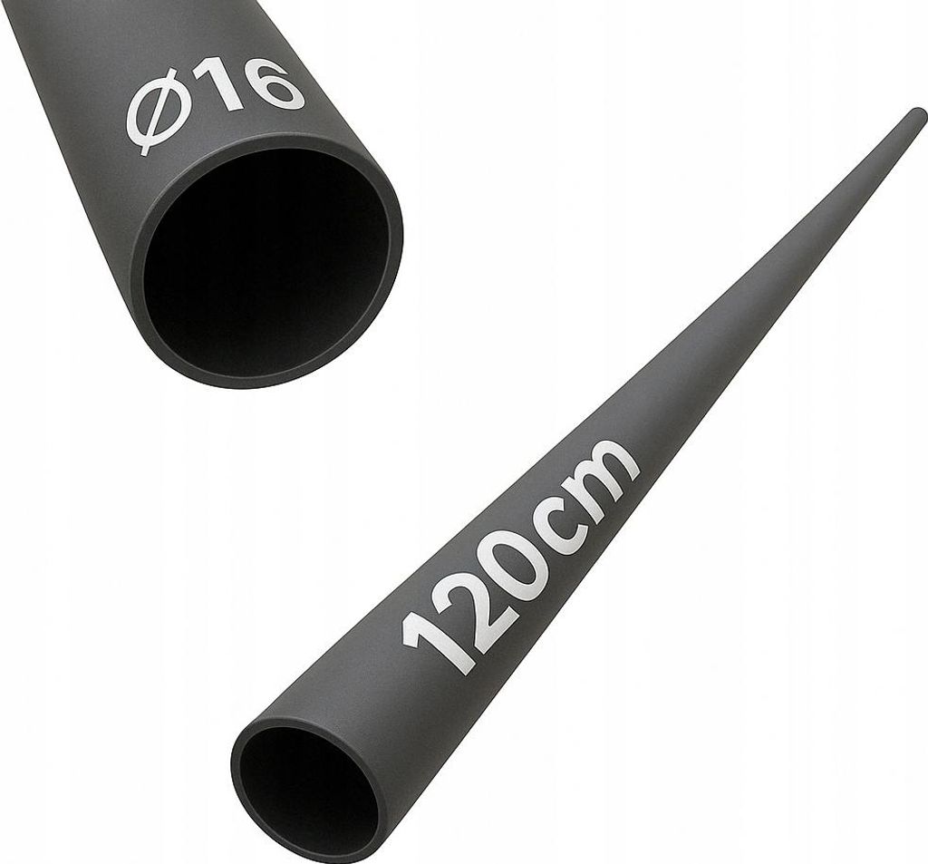 Rohr - Stahlrohr - 120 cm - ⌀ 16 mm - Schwarz - Produktbild 