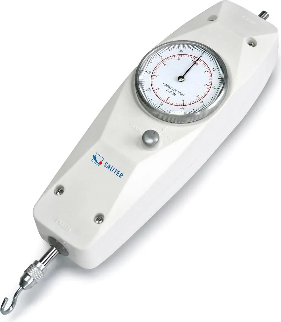 Dynamomètre Mécanique Robuste 50 N Lisibilité 0,25 N avec Peak Hold