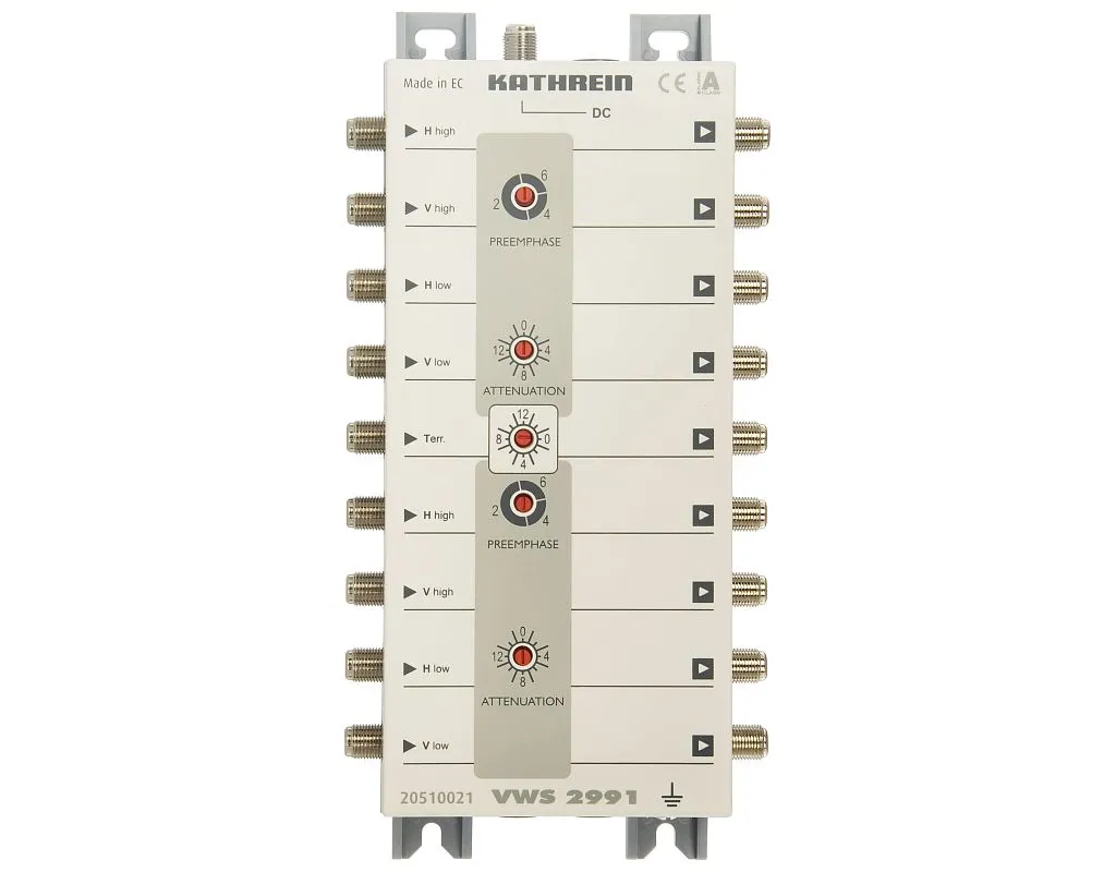 Amplificateur de ligne SAT Kathrein VWS 2991 pour systèmes multiswitch