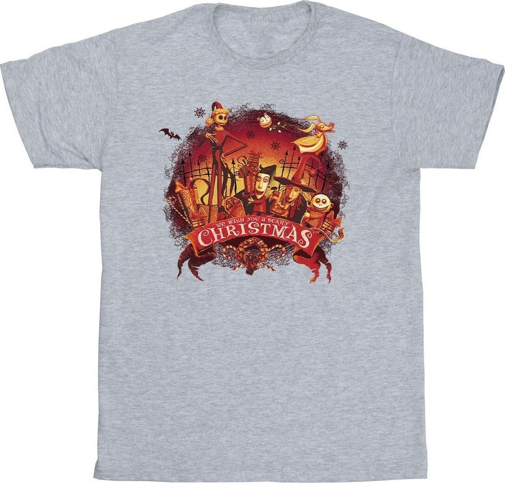 Disney - "The Nightmare Before Christmas" T-Shirt für Herren BI51538 (XXL) (Grau)
