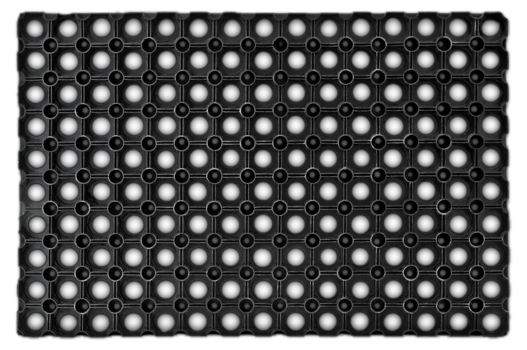 Tapis d'entrée Relaxdays en caoutchouc, L x l : 40 x 60 cm, Image du produit 