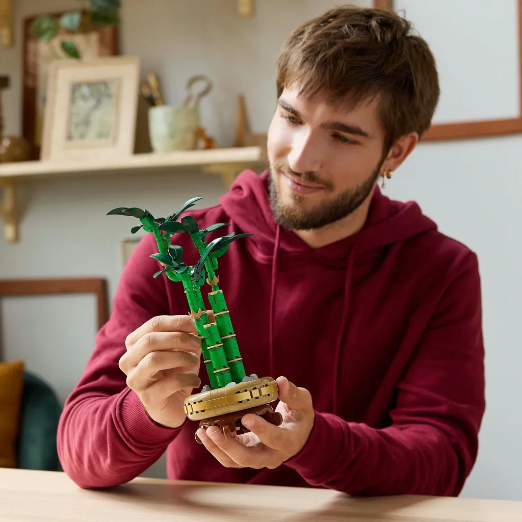LEGO 10344 Botanicals Bambou de la Chance, Kit de Construction Déco Zen - 14