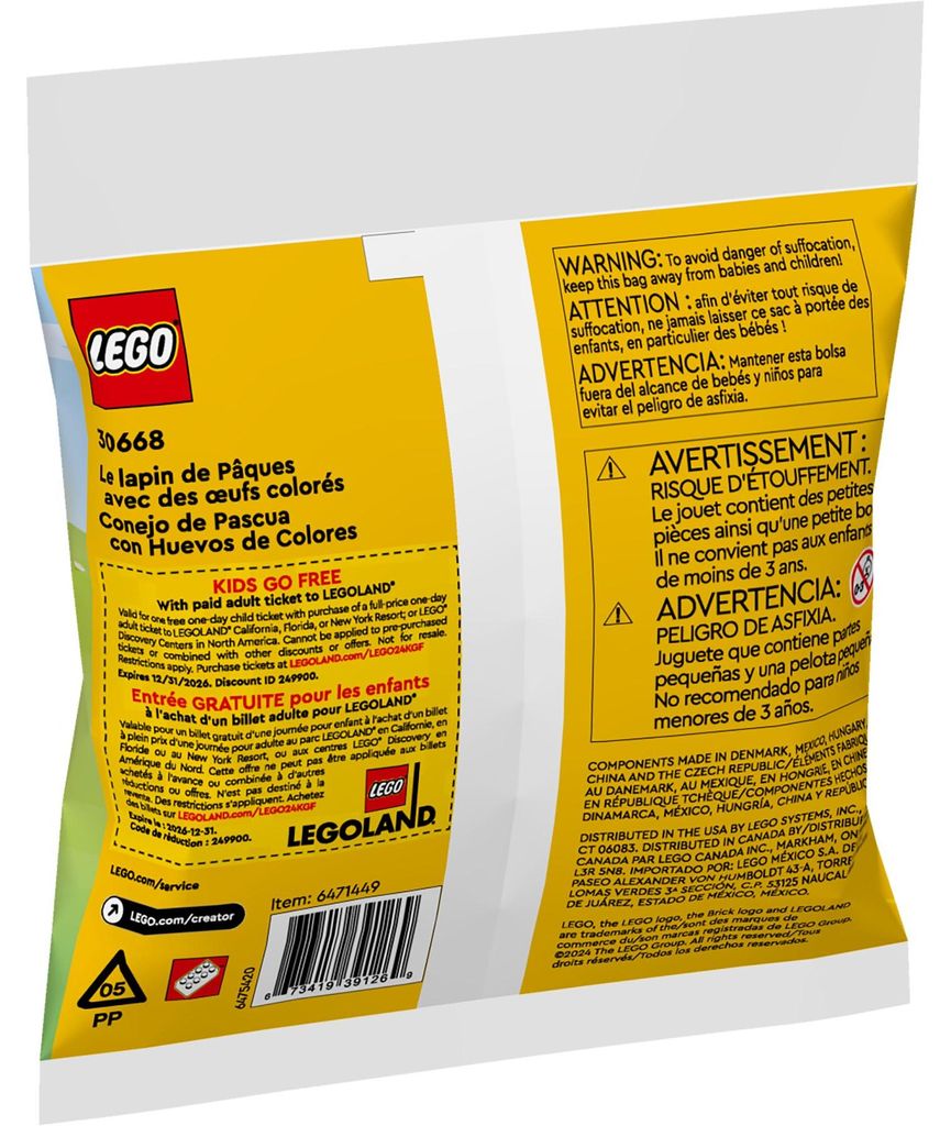 LEGO Creator Velikonoční zajíček s barevnými vajíčky, Sada Obrázek produktu 