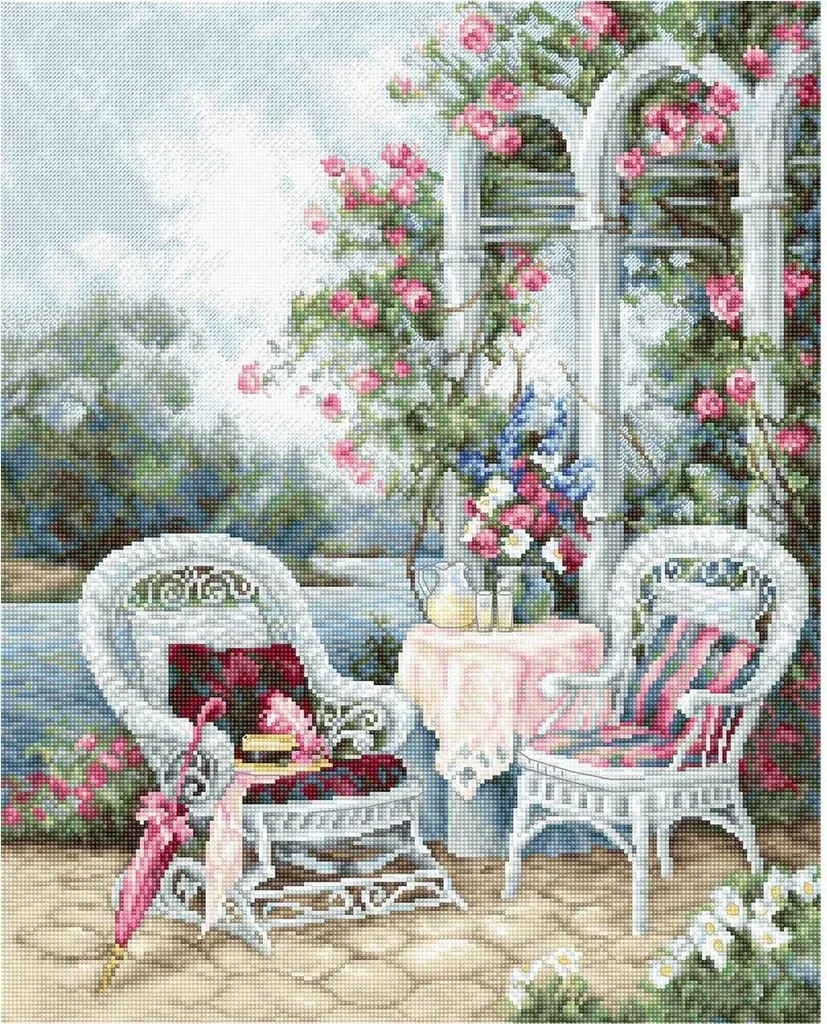 Broderie point de croix compté Souvenirs Victoriens Luca-S 28x35 cm