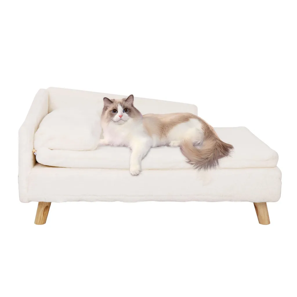 Canapé pour Chien Grande Taille Lit Surélevé Design pour Salon Chic