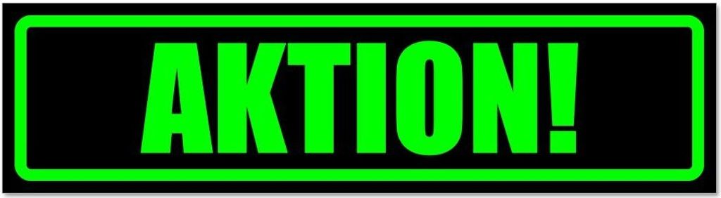 Kiwistar - Autoaufkleber - Grün - Schwarz - 20 x 5,3 cm - Aktion! - Hinweis Aufkleber Sticker für Auto, Kfz, Fahrrad, PKW, LKW