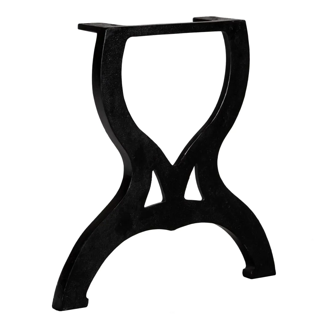 Supports de Table Basse en Fonte pour Meuble DIY Style Industriel X - 4