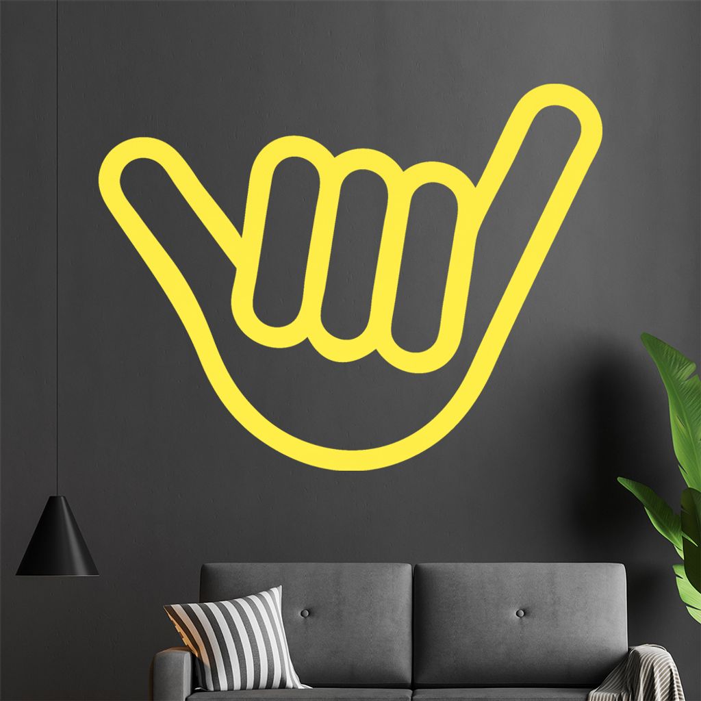 Hang Loose Wandtattoo in 6 Größen - Wandaufkleber Wall Sticker - Dekoration, Küche, Wohnzimmer, Schlafzimmer, Badezimmer