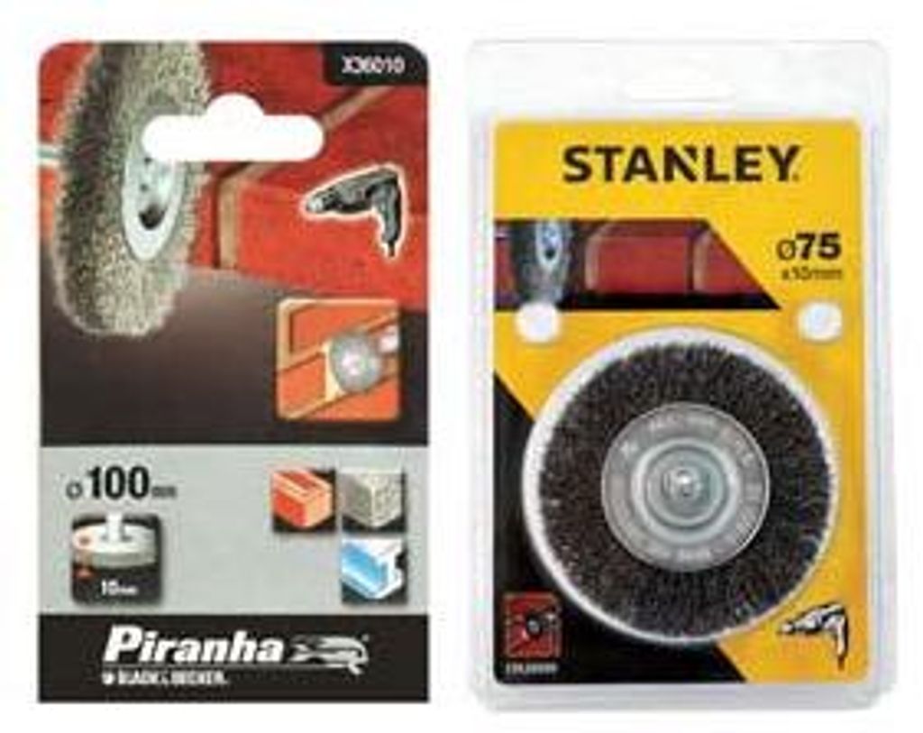 Stanley STA36000-XJ, Rundbürste, Metall, Stahl, 1 Stück(e), 7,5 cm, 10 mm