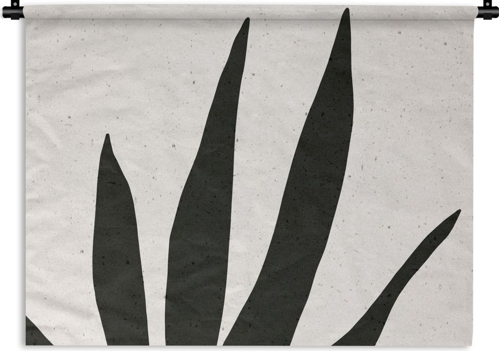 MuchoWow Wandteppich Wandbehang Blatt - Pflanze - Minimalismus 150x112.50 cm Tapisserie Dekoration Wandtuch - Wanddecke - Wandteppiche