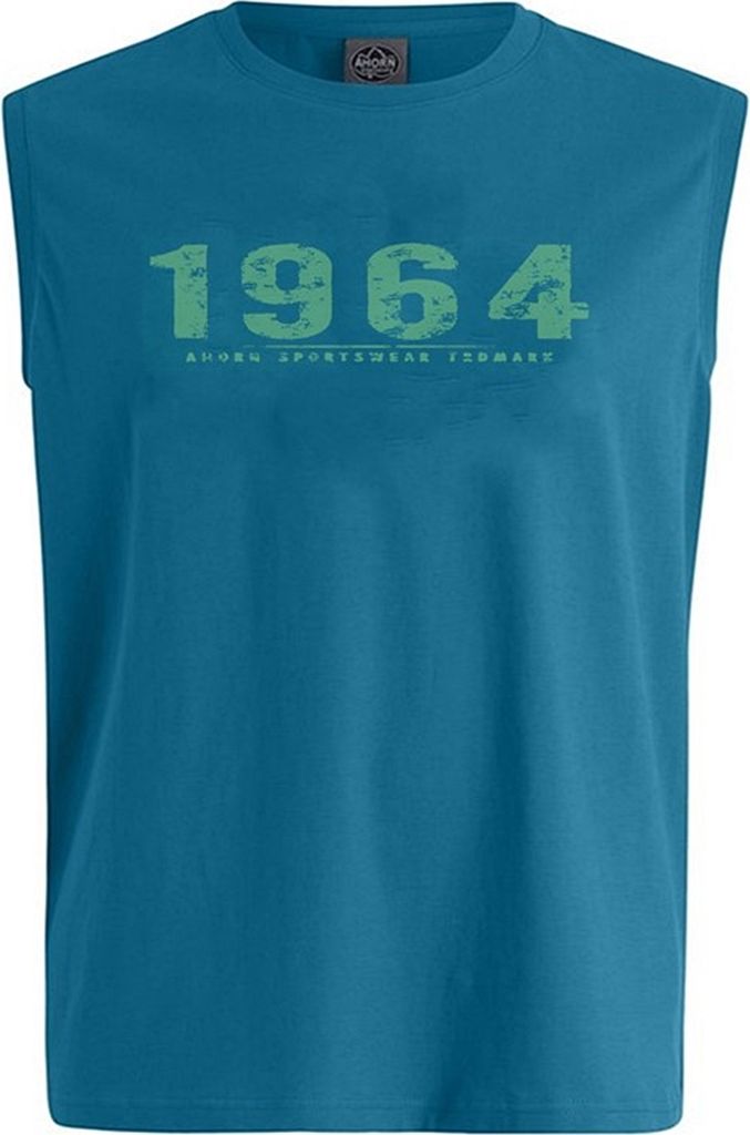 Übergrößen Tanktop Vintage Number rauchgrün AHORN Produktbild 