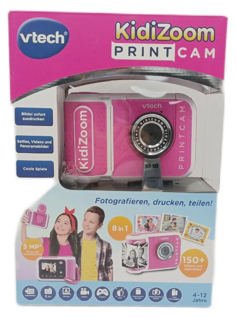 Kidizoom Print Cam Rose : Selfie, Vidéo et Impression Directe VTech - 9