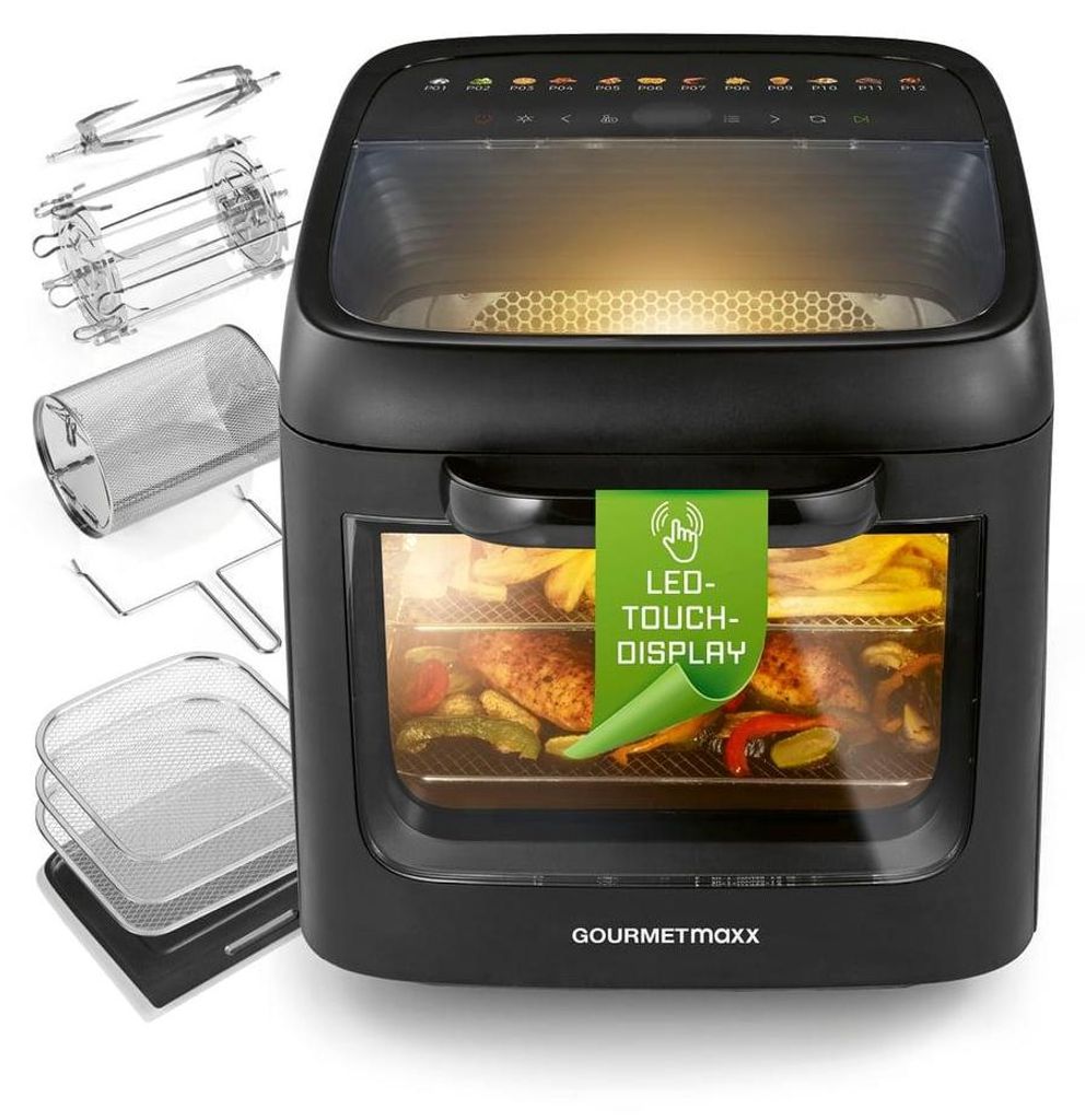 GOURMETmaxx Heißluftofen mit Panoramadach & Frontfenster, Produktbild 