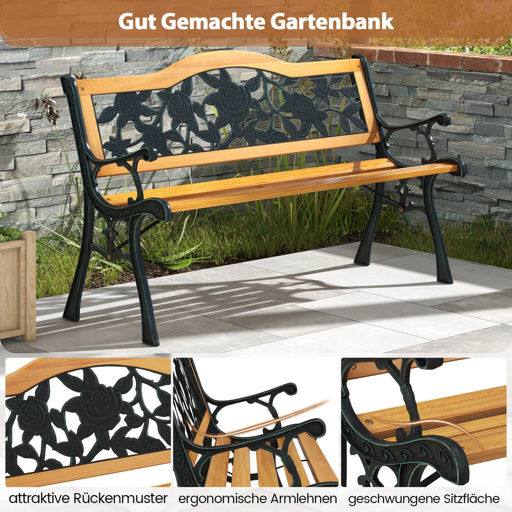 COSTWAY Gartenbank wetterfest, 2Sitzer Kaufland.at