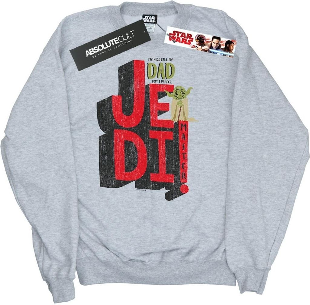 Star Wars - "Dad Jedi Master" Sweatshirt für Herren BI45538 (L) (Grau)