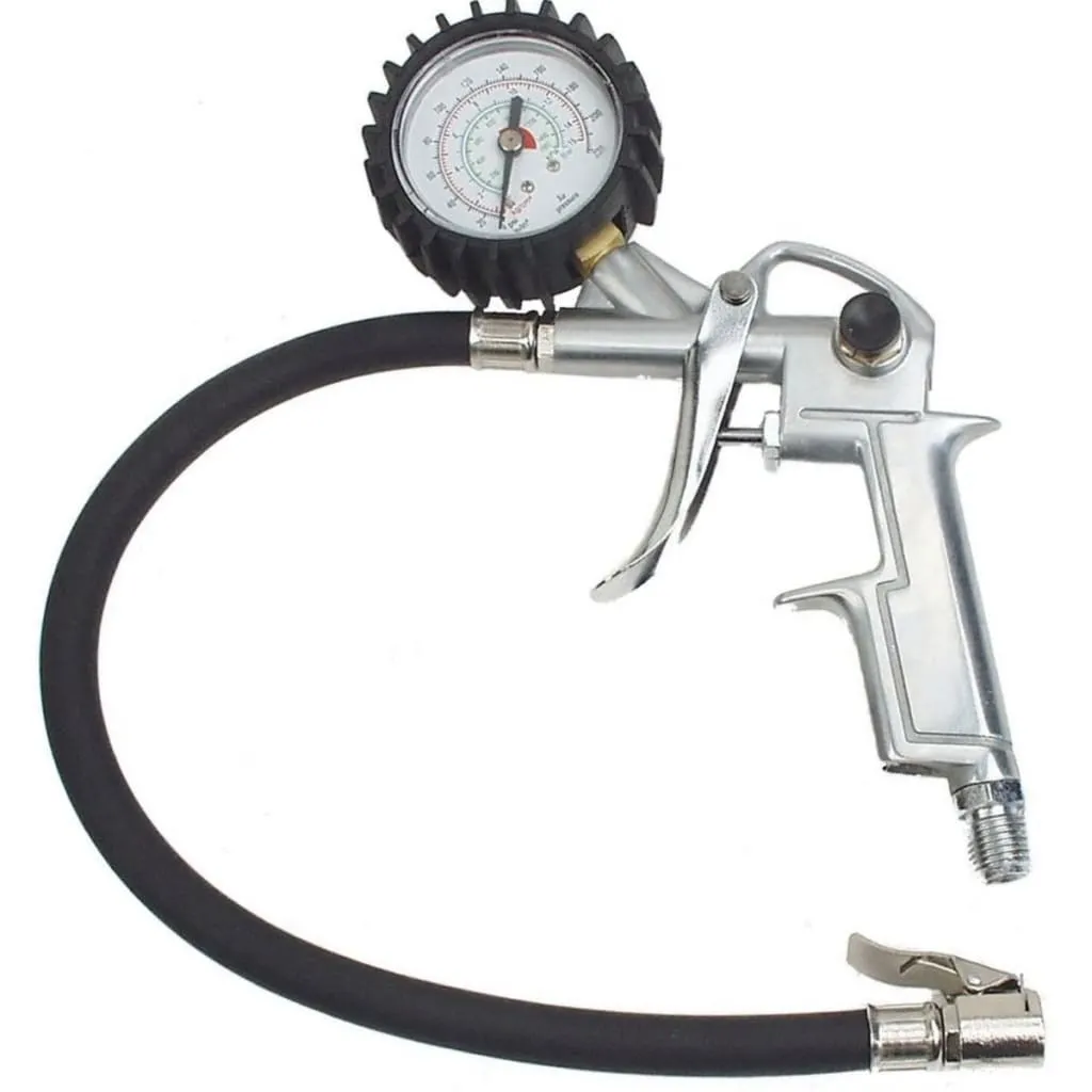 Manomètre de pression pneus robuste Mannesmann à douille enfichable 10b