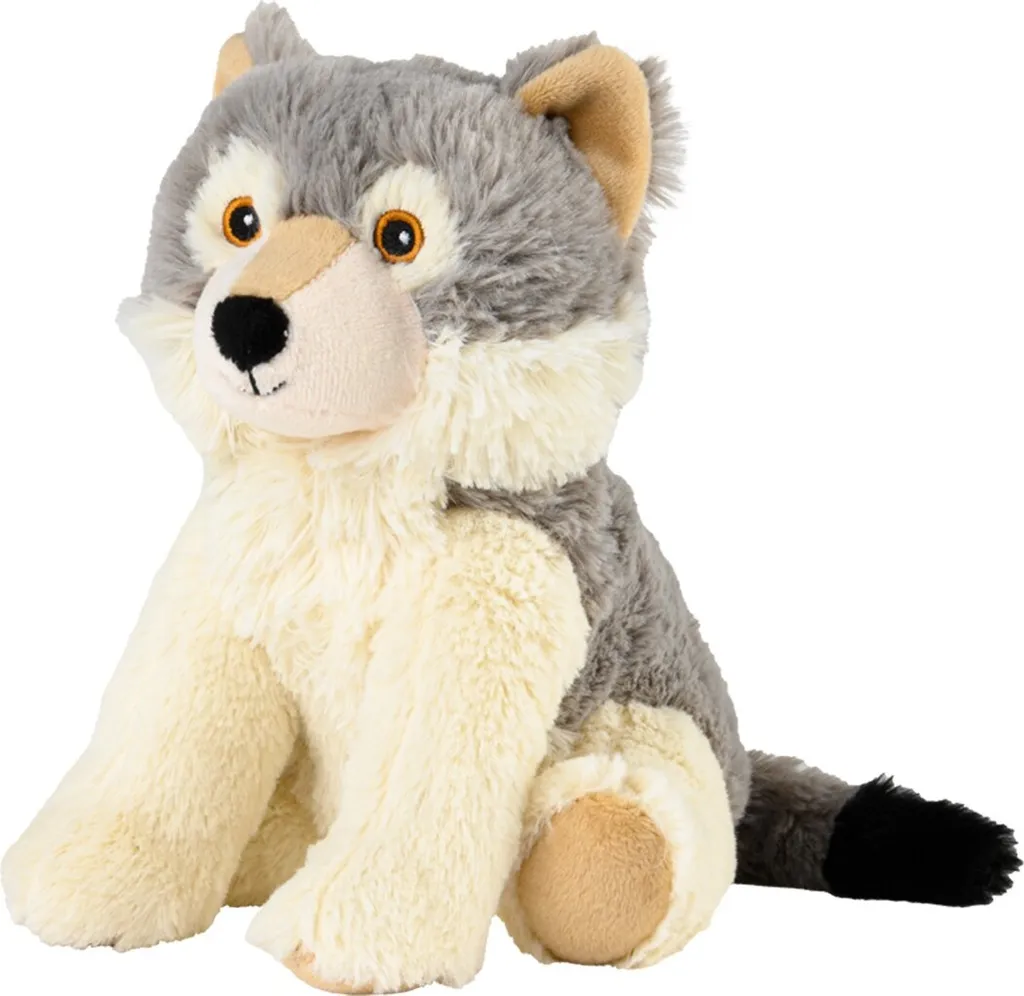 Doudou Chauffant Loup Warmies MINIS avec Grains Naturels et Millet