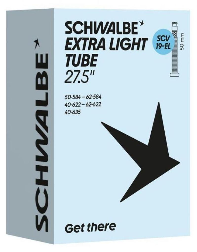 Schwalbe SCHLAUCH SCV19 EXTRA LIGHT 40/62-584/635 40 - leichter Fahrradschlau...