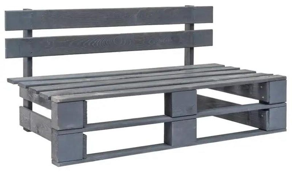 Garten Palettenbank - Holz Sitzbank - 120x40x80 cm - Robust und Langlebig - Industrielles Design - Bequeme Sitzgelegenheit für Terrasse und Balkon...
