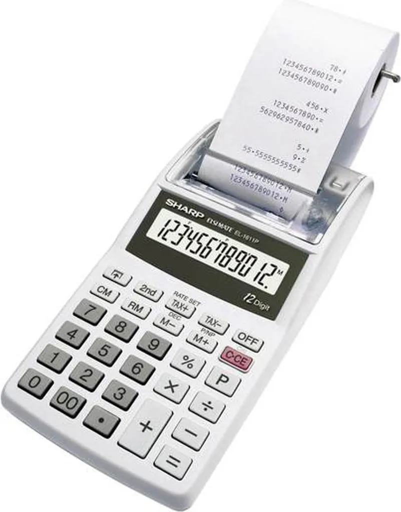 Sharp EL-1611V Bianca: La Calcolatrice Scrivente Minimal e Potente