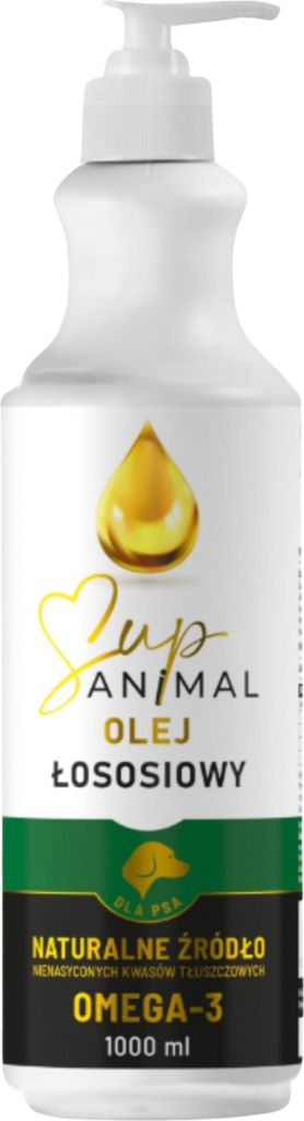 LACHSÖL 1l OMEGA 3 SupAnimal kaltgepresst HUNDE Immunität und Knochen
