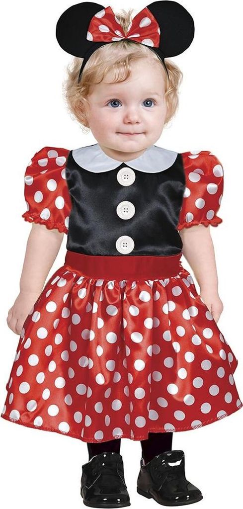Fiestas Guirca - "Mousy" Kostüm für Baby Set FG329 (92) (Rot/Schwarz)