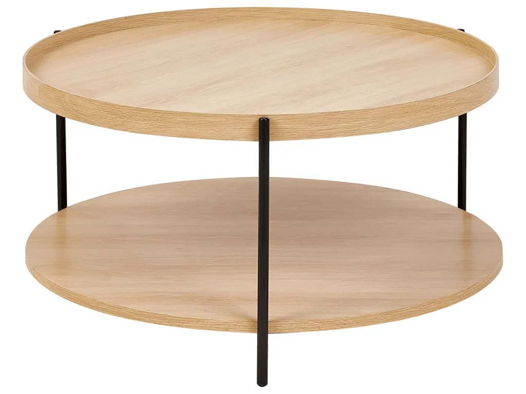 Table Basse Robuste Style Industriel pour Petit Salon et Entretien Facile