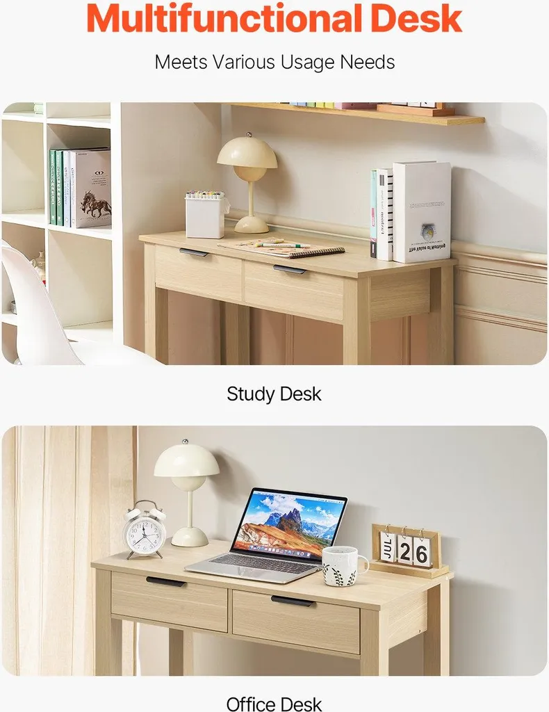 Petit bureau gain de place avec rangement pour chambre et studio