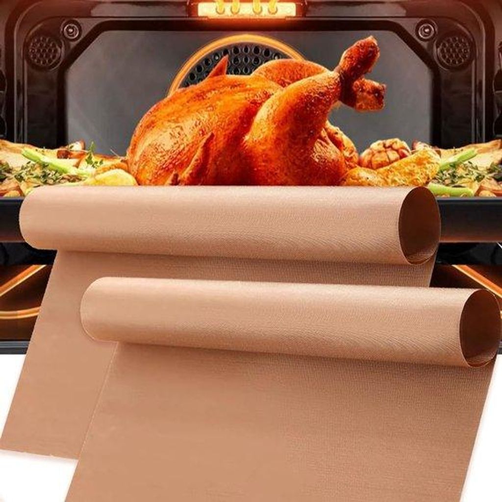 Teflon Backofenmatte, Herstellbare Backofenmatte, für Backofen, Gasherd, Grill (Set von 6, 40 cm x 60 cm)