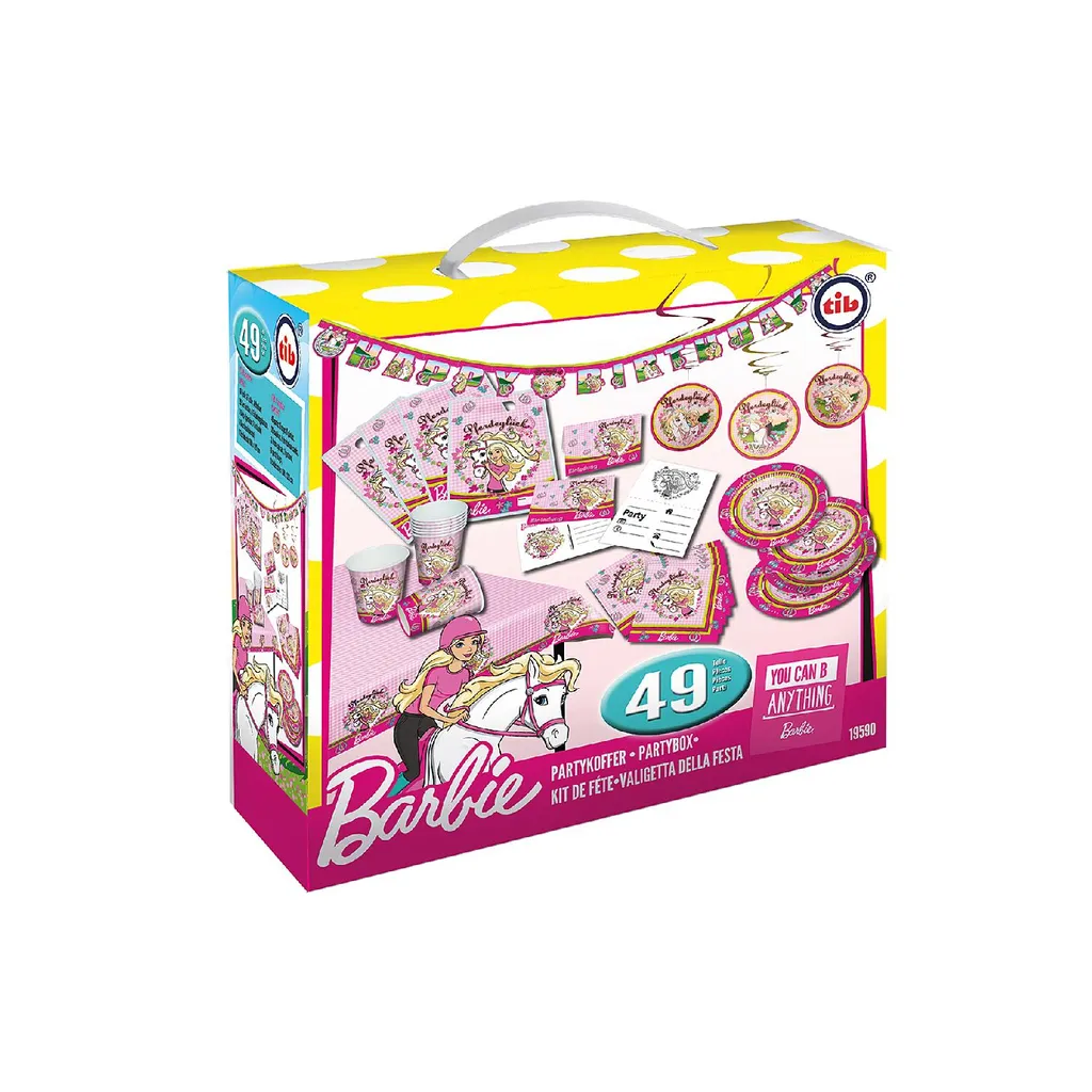 Décoration de fête Barbie sans stress : kit complet 49 pièces TIB HEYNE
