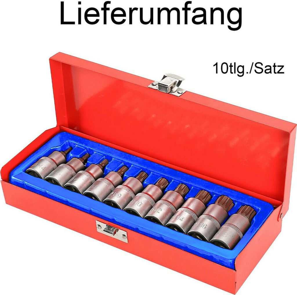 QWORK 6-teiliger Innen-Vielzahn-Schlagnuss-Satz – M14, M16, M18 Für Schlagschrauber